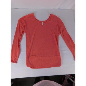 Lucy Shirt Womens XS Pink Scoop Neck Long Sleeve Lightweight Stretch Basic Tee